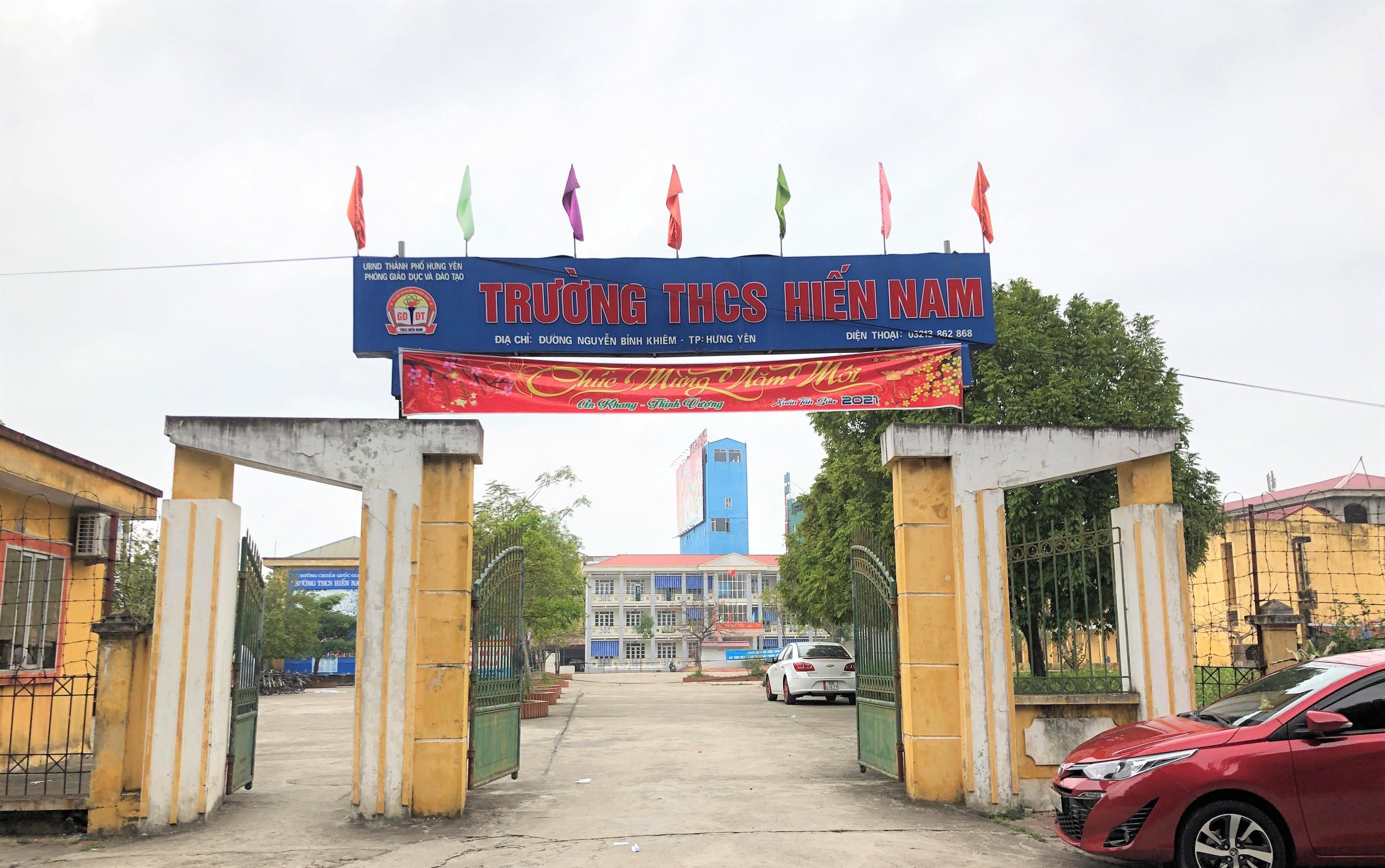 Trường THCS Hiến Nam, thành phố Hưng Yên (Hưng Yên).