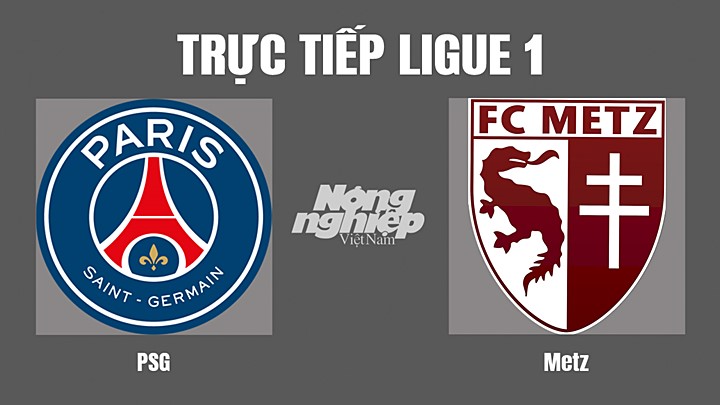 Trực tiếp bóng đá Ligue 1 giữa PSG vs Metz hôm nay 22/5/2022