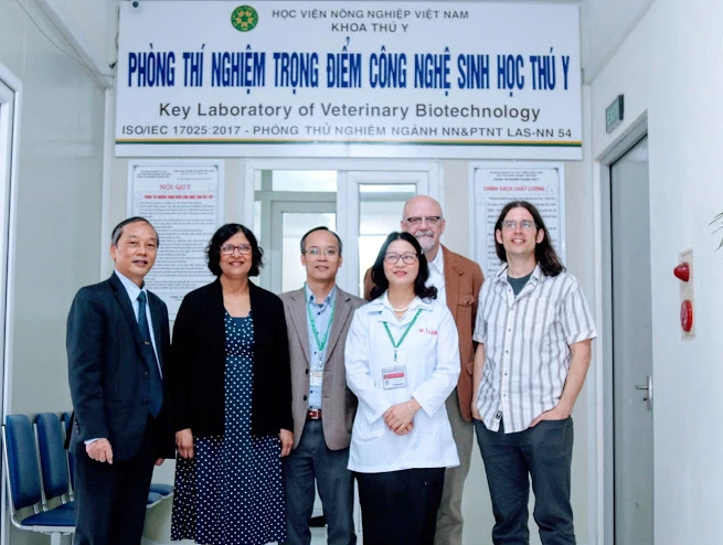 Veterinary Biotechnology Key Laboratory of Vietnam National University of Agriculture.