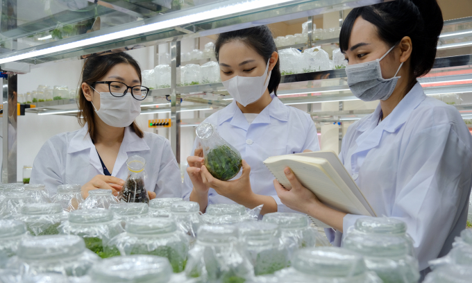 Vietnam National University of Forestry students are active in scientific research activities.