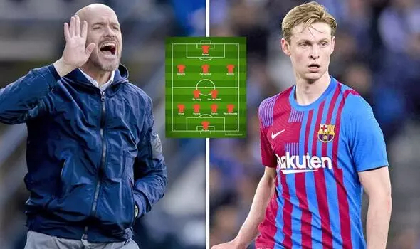 Erik ten Hag khẳng định sẽ không chờ Frenkie De Jong quá lâu. Ảnh: Express.