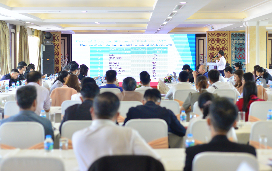 Hội nghị phổ biến các quy định và cam kết về SPS trong các hiệp định EVFTA và RCEP được Văn phòng SPS tổ chức tại Lâm Đồng sáng 2/6. Ảnh: Minh Hậu.