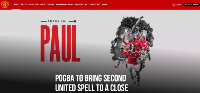 Paul Pogba chính thức rời Quỷ đỏ. Ảnh: Man United.