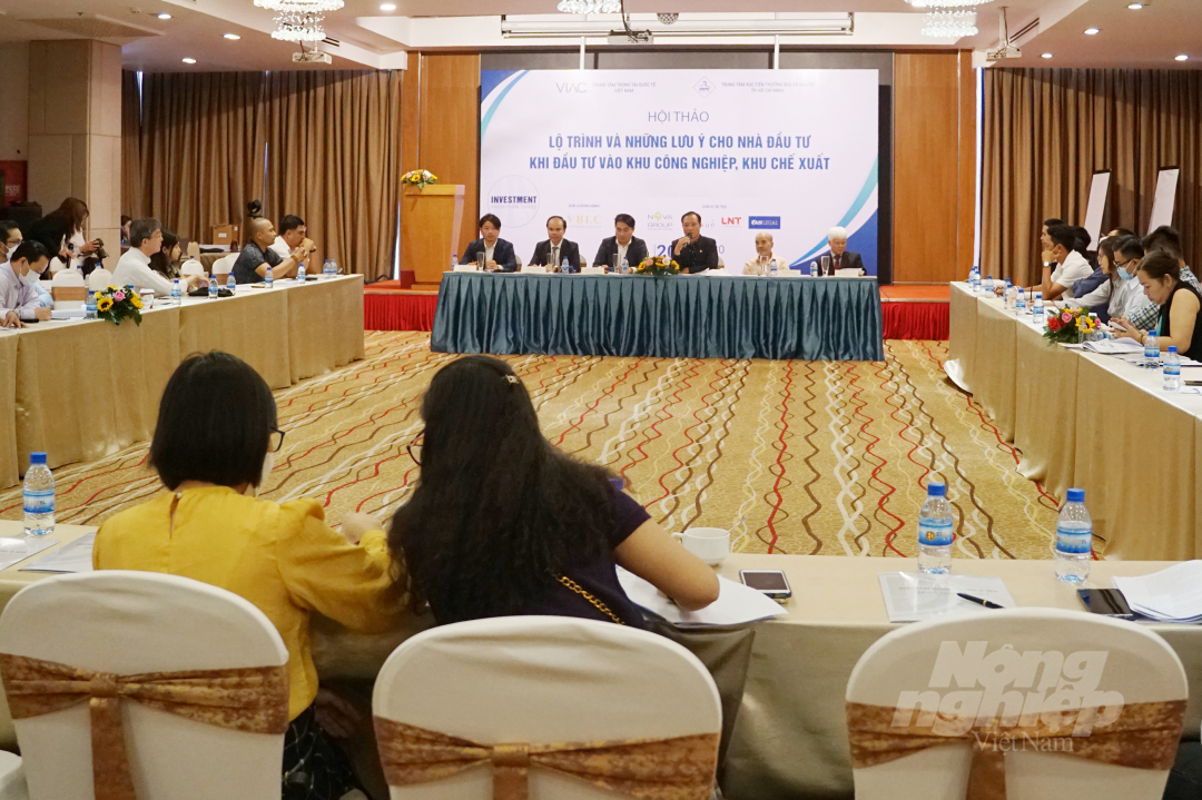 Overview of the workshop 'Roadmap and Notes for Investors in Industrial Parks and Processing Zones'. Photo: Nguyen Thuy.