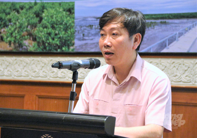 Mr. Nguyen Do Anh Tuan speaking at the Conference. Photo: Pham Hieu.