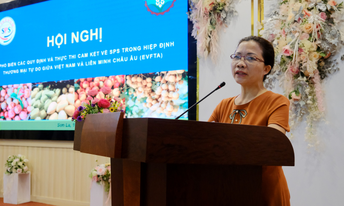Deputy Director of Son La Department of Agriculture and Rural Development, Ms. Cam Thi Phong. Photo: Bao Thang.