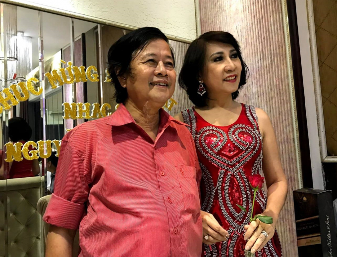 Nhạc sĩ Nguyễn Văn Hiên và vợ - ca sĩ Kiều Bạch.