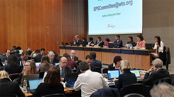 Ủy ban SPS-WTO tổ chức định kỳ 3 phiên họp trong một năm, dành cho các thành viên WTO liên quan đến việc thực thi các Hiệp định SPS.