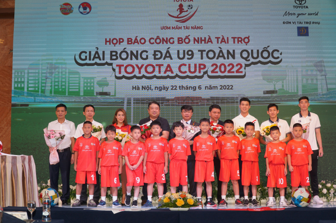 Họp báo công bố nhà tài trợ Giải bóng đá U9 toàn quốc Toyota Cup 2022.