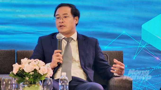 Mr. Nguyen Hoai Nam, Deputy General Secretary of the Vietnam Association of Seafood Exporters and Producers, pointed out five significant challenges to Vietnam's seafood export. Photo: Kim Anh.