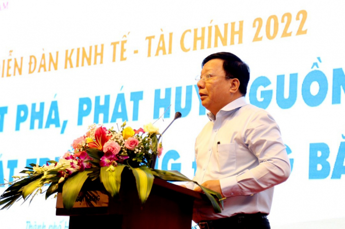 Ông Nguyễn Đức Thọ - Phó Chủ tịch UBND TP. Hải Phòng, phát biểu tại diễn đàn.