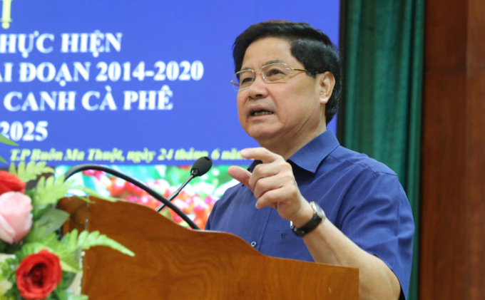 Deputy Minister of Agriculture and Rural Development Le Quoc Doanh spoke at the conference. Photo: Quang Yen.