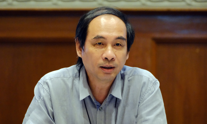 PGS. TS. Đào Thế Anh, Phó Giám đốc Viện Khoa học Nông nghiệp Việt Nam phát biểu tại hội thảo.