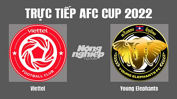 Trực tiếp bóng đá AFC Cup 2022 giữa Viettel vs Young Elephants hôm nay 24/6/2022
