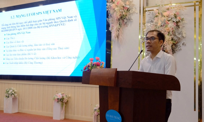 Dao Van Cuong, an expert from the Vietnam Sanitary and Phytosanitary Notification Authority and Enquiry Point (Vietnam SPS Office). Photo: Bao Thang.