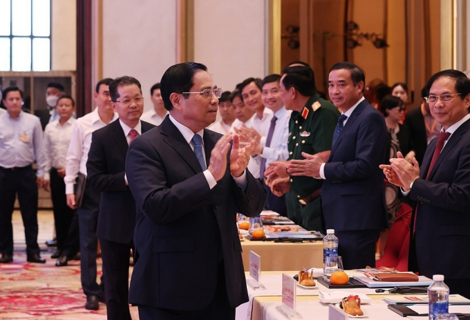 Thủ tướng Chính phủ Phạm Minh Chính dự Diễn đàn Đầu tư Đà Nẵng năm 2022. Ảnh: TTXVN.