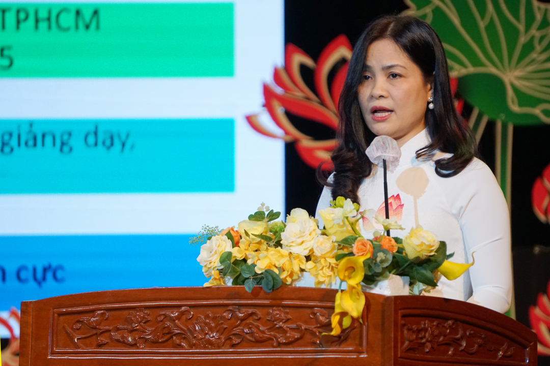 Bà Lê Thị Bình, Trưởng Phòng GD-ĐT Quận 1. Ảnh: Nguyễn Thủy.