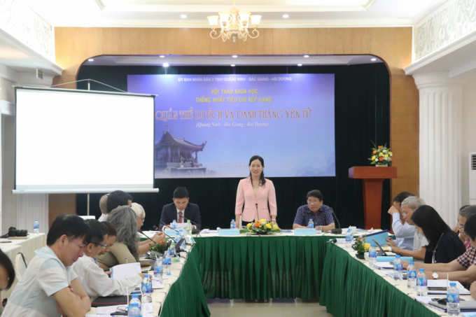 Bà Nguyễn Thị Hạnh, Phó Chủ tịch UBND tỉnh Quảng Ninh, phát biểu tại hội thảo. Ảnh: Báo Quảng Ninh