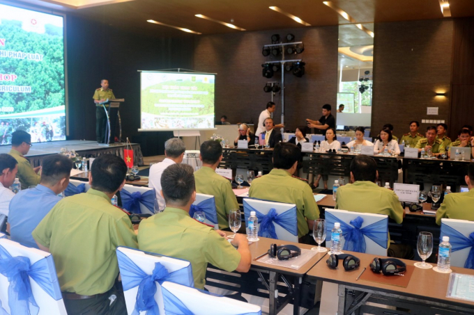 The consultation workshop saw the participation of many representatives of the Forest Protection Department in the southern provinces. Photo: KS.