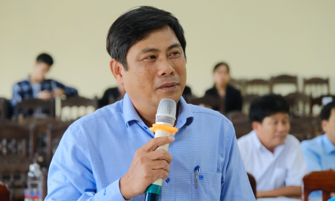Ông Nguyễn Quang Trung, Phó Giám đốc Sở NN-PTNT Quảng Ngãi.