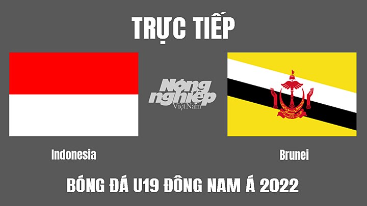 Trực tiếp bóng đá U19 Đông Nam Á 2022 giữa Indonesia vs Brunei hôm nay 4/7/2022