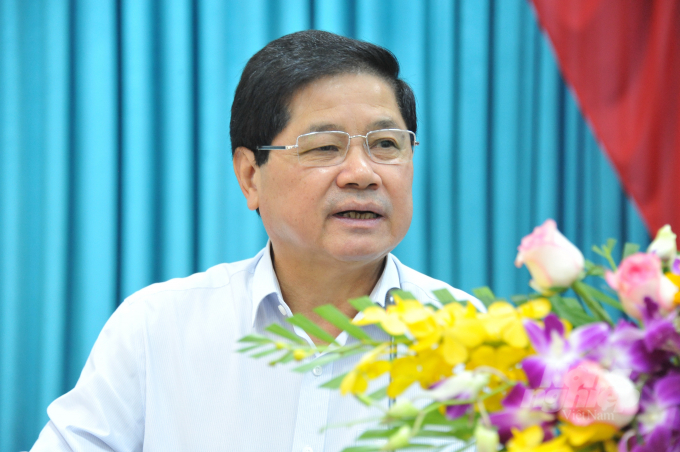 Deputy Minister of Agriculture and Rural Development Le Quoc Doanh hosted the conference. Photo: Le Hoang Vu.