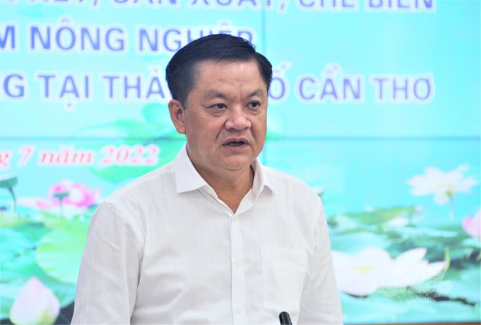 Vice Chairman of the People’s Committee of Can Tho city Duong Tan Hien said the Hub would be set up at a convenient location for airways, highways and waterways. Photo: Pham Hieu.