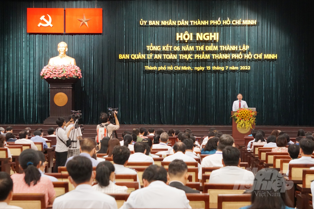 Phó Chủ tịch UBND TP.HCM Dương Anh Đức phát biểu chỉ đạo tại Hội nghị. Ảnh: Nguyễn Thủy.
