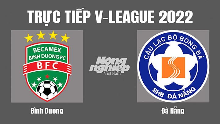 Trực tiếp bóng đá V-League 2022 (VĐQG Việt Nam) giữa Bình Dương vs Đà Nẵng hôm nay 15/7/2022