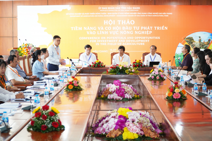 Conference on 'Potentials and opportunities for investment and development in the field of agriculture.' Photo: Kim Anh.