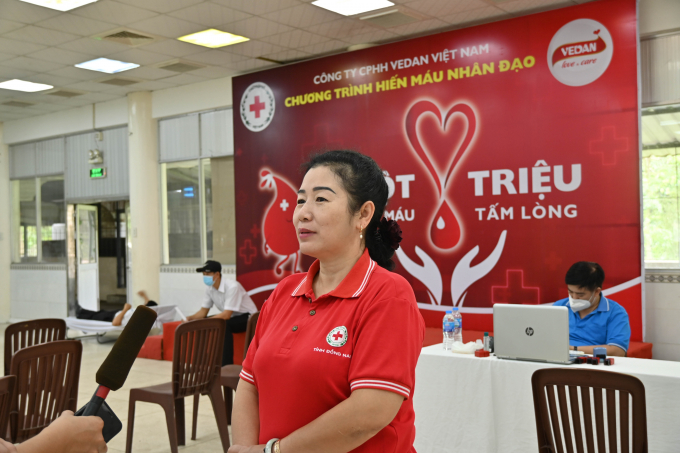 Bà Đỗ Thị Phước Thiện - Chủ tịch Hội Chữ Thập Đỏ tỉnh Đồng Nai.