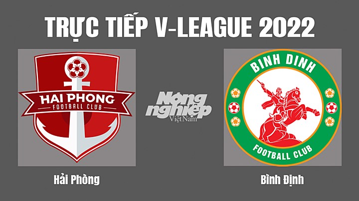 Trực tiếp bóng đá V-League 2022 (VĐQG Việt Nam) giữa Hải Phòng vs Bình Định hôm nay 19/7/2022