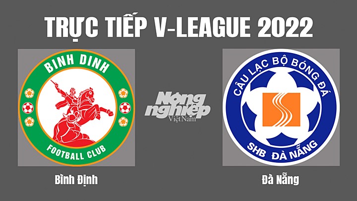 Trực tiếp bóng đá V-League 2022 (VĐQG Việt Nam) giữa Bình Định vs Đà Nẵng hôm nay 23/7/2022