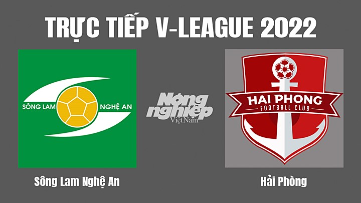 Trực tiếp bóng đá V-League 2022 (VĐQG Việt Nam) giữa SLNA vs Hải Phòng hôm nay 23/7/2022