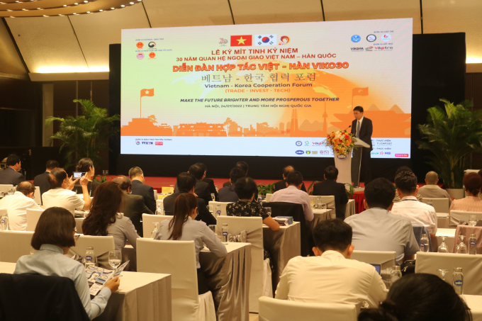 Diễn đàn Hợp tác Việt - Hàn thu hút sự chú ý của đông đảo doanh nghiệp hai nước.
