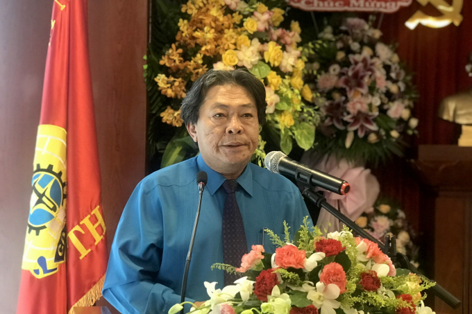 Ông Phan Mạnh Hùng, Chủ tịch Công đoàn Cao su Việt Nam.