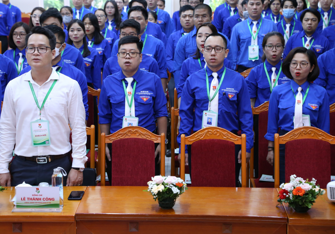 Các đại biểu tham dự Đại hội Đoàn TNCS Hồ Chí Minh Bộ NN-PTNT khóa VIII. Ảnh: Minh Phúc.