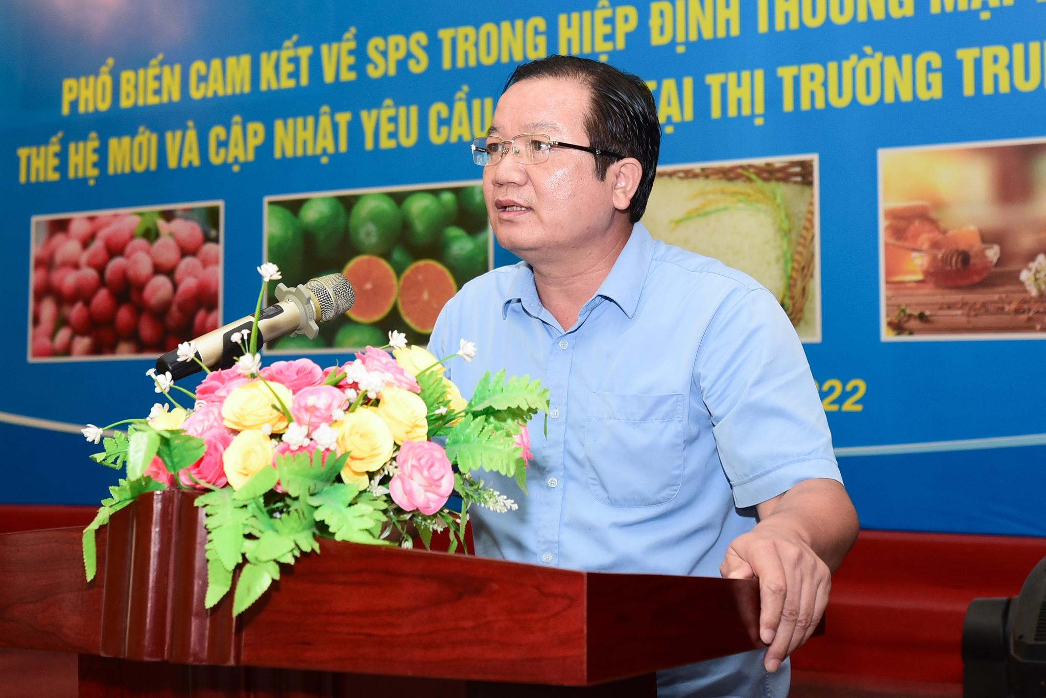 Phó Giám đốc sở NN-PTNT Bắc Giang Lê Bá Thành khẳng định đáp ứng các yêu cầu SPS là cơ hội để ngành nông nghiệp tỉnh thay đổi. Ảnh: Tùng Đinh.