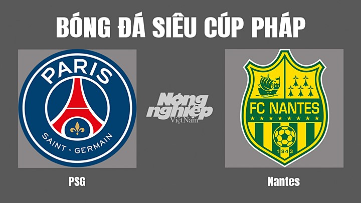 Nhận định bóng đá Siêu cúp Pháp mùa giải 2022/23 giữa PSG vs Nantes hôm nay 1/8/2022