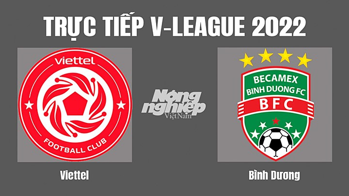 Trực tiếp bóng đá V-League (VĐQG Việt Nam) 2022 giữa Viettel vs Bình Dương hôm nay 5/8/2022