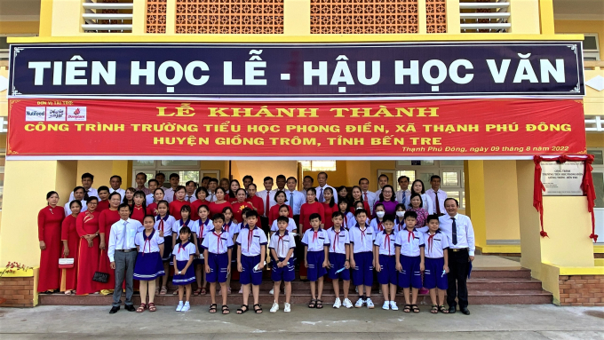 Nutifood mang niềm vui đến với tập thể thầy trò trường Phong Điền bằng ngôi trường khang trang ngay trước thềm năm học mới 2022-2023.