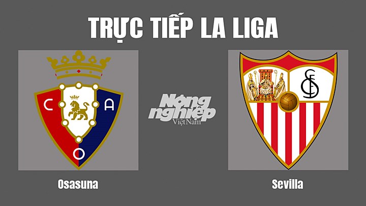 Trực tiếp bóng đá La Liga giữa Osasuna vs Sevilla hôm nay 13/8/2022