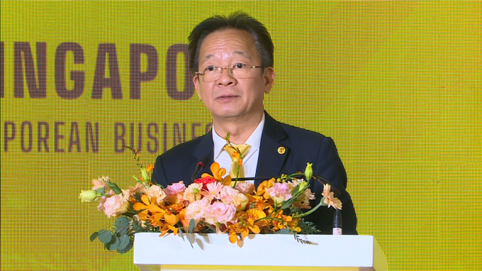 : Ông Đỗ Quang Hiển, Chủ tịch Ủy ban chiến lược Tập đoàn T&T Group, Chủ tịch HĐQT Ngân hàng SHB phát biểu tại sự kiện