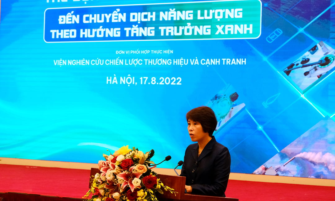 Thứ trưởng Bộ Kế hoạch và Đầu tư Nguyễn Thị Bích Ngọc nhấn mạnh tới vấn đề quy hoạch nguồn năng lượng. 