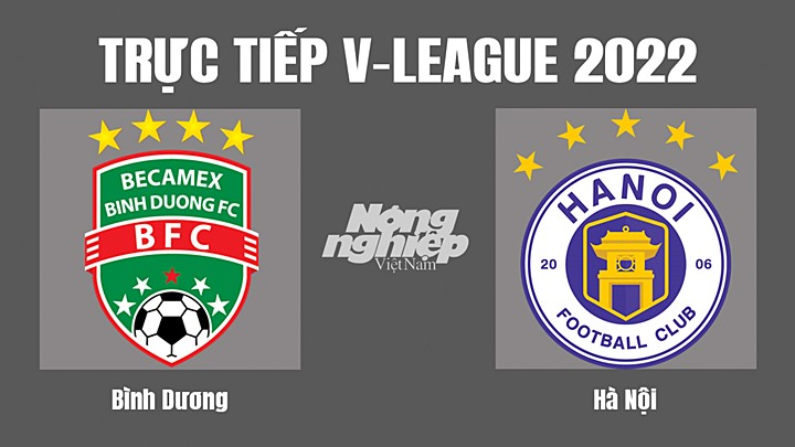 Trực tiếp bóng đá V-League (VĐQG Việt Nam) 2022 giữa Bình Dương vs Hà Nội hôm nay 20/8/2022