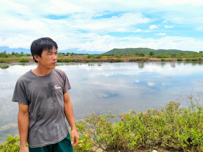 Vùng nuôi tôm Ninh Lộc (thị xã Ninh Hòa, Khánh Hòa) không còn nuôi quy mô như trước đây. Ảnh: K.S.