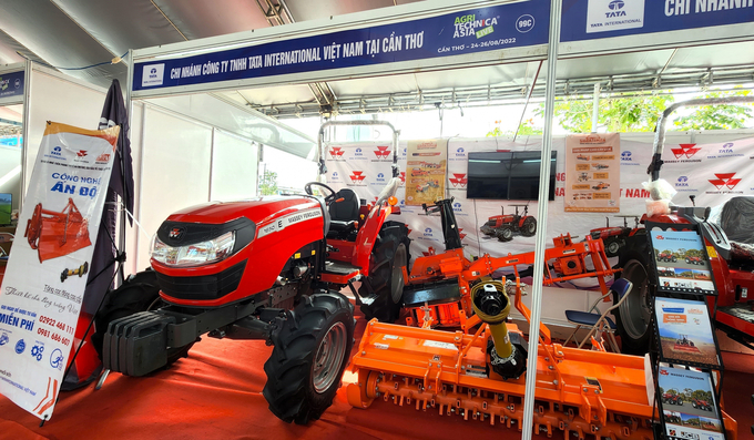 Mechanized machinery on display at Agritechnica Asia Live 2022. Photo: Kim Anh.