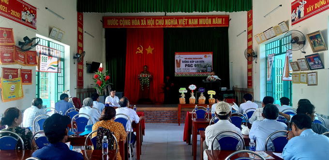 Hội thảo đánh giá hiệu quả mô hình sản xuất khảo nghiệm giống bắp lai đơn thế hệ mới PAC995 diễn ra tại xã Điện Quang (Điện Bàn, Quảng Nam) vào sáng 28/8.