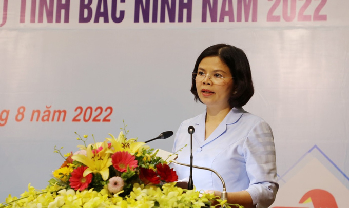 Bà Nguyễn Hương Giang - Chủ tịch UBND tỉnh Bắc Ninh.