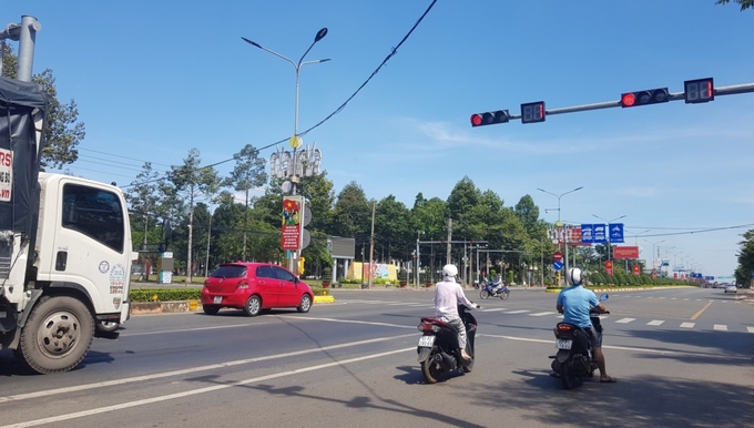 Phương tiện lưu thông tại Bình Phước. 